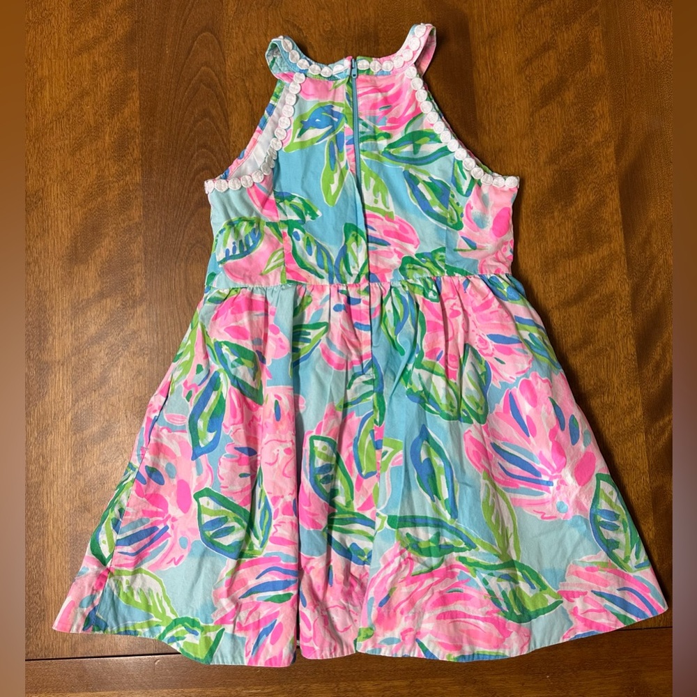 Girls Lilly Pulitzer Floral Dress Size 6 - Picture 7 of 8